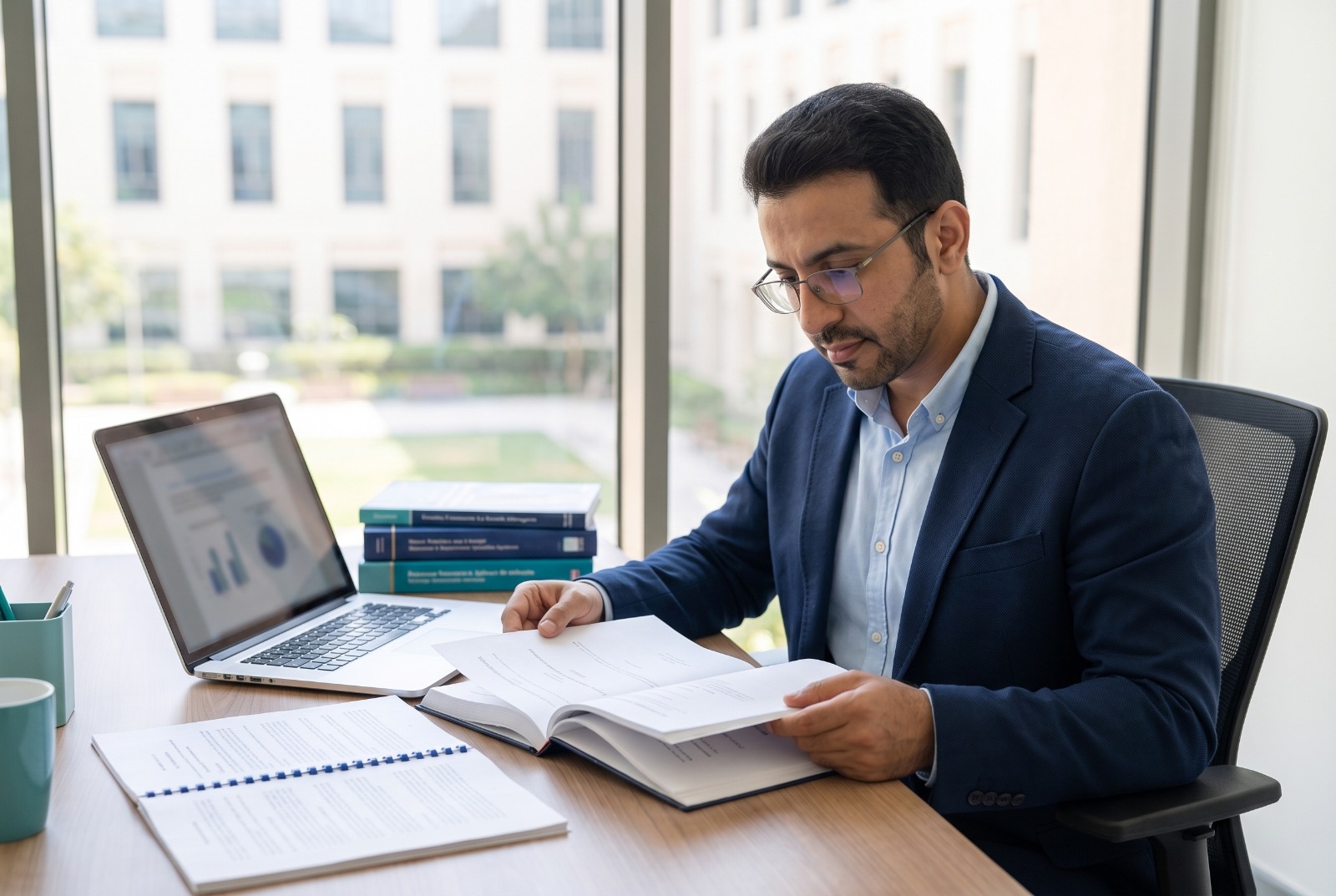 طالبة دبلوم الدراسات العليا تدرس في جامعة الشارقة